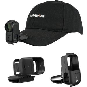 Baseball Hat Clip Mount for DJI Osmo Nano Accessories, 360 Rotation Baseball Cap Clamp Quick Release Mount for DJI Osmo Nano