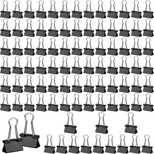 180Pcs Small Binder Clips, Mini Binder Clips, 0.63 in/15mm Clips Office Supplies, Paper Clamps, Binder Paper Clips for Office Supplies Home School Food DIY