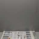 Short Dog Gate Expandable Dog Gate 22"-39.37" to Step Over,Pressure Mount Small Pet Gate,Low Pet Gate-Adjustable,Puppy Gate Indoor for Doorway,Stairs (White, S(9.4''H))