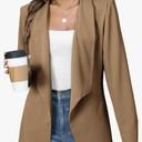 Dokotoo Blazers for Women Business Casual Long Sleeve Open Front Lightweight Work Office Suit Jackets Blazer, L