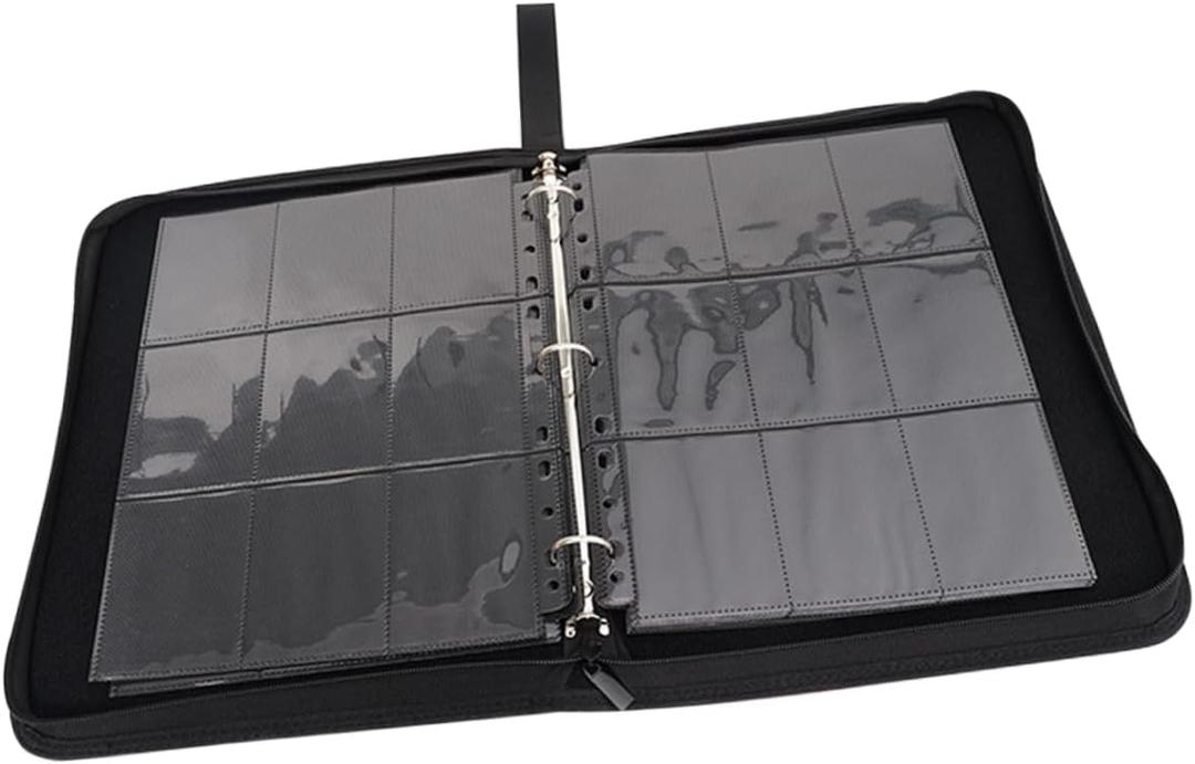 Photocard Organizer Album Game Card Holder with Transparent Sleeves Multi Storage for Trading Cards Photos More and Practical