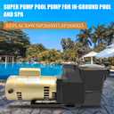 W3SP2610X15 1.5HP Super Pool Pump Compatible with Hayward SP2610X15 Single Speed Pump, for All In-Ground Pool and Spa 115/230V