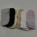 6 Pairs Grip Pilates Socks for Women, Non-slip Yoga Athletic Socks for Barre Ballet Barefoot Workout Hospital 6-11