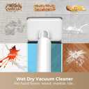 Wet Dry Vacuum Mop - Self-Cleaning Floor Washer with 180Lie-Flat & 0 Hair Tangle, Self-Propelled Edge Cleaning, 60Min Runtime, Designed for Pet Hair, Kids' Spills & Daily Household Cleaning