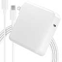Mac Book Pro Charger - 118W USB C Fast Charger Power Adapter Compatible with MacBook Pro/MacBook Air 16 15 14 13 Inch, M1 M2 M3 M4, New iPad Pro and All USB C Device, Charge Cable 6.6ft (White)