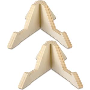 Geelin Slackline Balance Board Stand Slackline Board Display Rack Wooden Balance Training Accessories for Adult Gym Fitness Center Yoga Surfing Training, 10 x 7.5 x 4 Inch