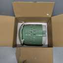 Ceramic Orchid Pot, 5+6 Inch Orchid Pots with Holes, Promoting Air Circulation and Drainage, Indoor/Outdoor Flower Pots - Pea Green