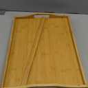 Tray Table for Bed, Bamboo Breakfast Tray with Folding Legs and Handles, Natural Color Bed Tray with Media Slot, Ideal for Eating, Serving or Working in Kitchen, Sofa or Bedroom