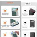 Upgraded for Magsafe Wallet, Strongest Magnetic Wallet, for iPhone Walle t Magsafe with 2 Card Slots, Magnetic Card Holder for iPhone 17/16/15/14/13/12 Series, Slim, Vegan Leather, Fit 7 Cards, Green