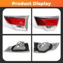 TO2803115 Inner Tail Light w/O Bulb Compatible with 2014-2016 Highlander Right Side Rear Brake Lamp Taillight 815800E050