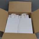 BagDream Gift Bags 100Pcs 5.25x3x8 Small Kraft Paper Gift Bags with Handles Bulk, White Paper Sacks for Wedding Birthday Party favor, Retail, Merchandise, Small Grocery