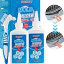 GOMUVY Mould Remover Gel, 2 Pack Household Mould Stain Cleaner, Grout Cleaner For Bathroom, Kitchen, Windows, Shower, Washing Machine Seal, Refrigerator Strips, Sink, Caulk Mould Control - 10 Fl Oz