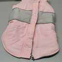SUNFURA Dog Jacket, Large Dog Coat with Harness Built in, Warm Pet Winter Jacket Zippered Snow Coat with Furry Collar, Waterproof Fleece Snowsuit for French Bulldog, Pink L