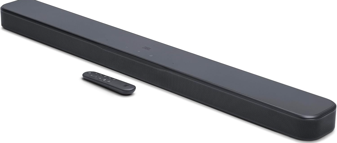 JBL Bar 300MK2-5.0 Channel All-in-one soundbar with Dolby Atmos, MultiBeam 3.0 & PureVoice 2.0, Easy Sound Calibration, ONE App and Works with Voice Assistant-Enabled Speakers (Black)