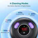 Dental Ultrasonic Retainer Cleaner Machine - 45kHz Dental Cleaning Pod with 4 Modes, Digital Timer & 200ML Capacity for Denture, Mouth Guard, Aligner, Night Guard, Braces, Toothbrush Head & Jewelry (Black)