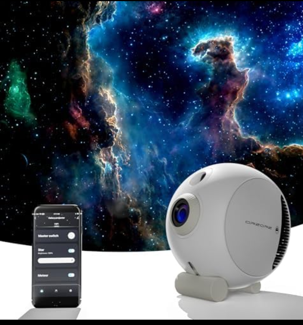 Orzorz Star Projector Plus Galaxy Night Light Home Planetarium Ceiling Projector with App Control Sky Light Bedroom Decor Realistic Starry Nebula Planet Presentation Gift for Adults Kids