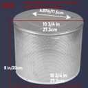 Patio Heater Main Burner Net Emitter Screen Outdoor Heater Replacement Parts 10 3/4"Diameter Stainless Steel Safety Heating Net Fittings Applied to Most Gas Patio Heater