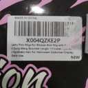 Lativ Pink Wigs for Women Bob Wig with Bangs Short Curly Wavy Shoulder Length 14 Inches Colorful Heat Resistant Synthetic Hair For Halloween Costumes Cosplay Daily Use