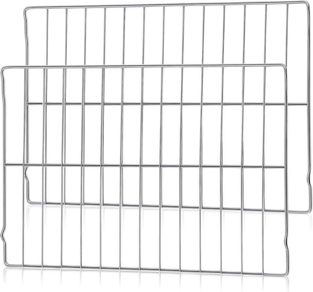 Zonon 2 Pcs Oven Racks Replacements 24-3/16 x 16 Inch Oven Grill Rack 304 Stainless Steel Compatible with Replace Range Stove