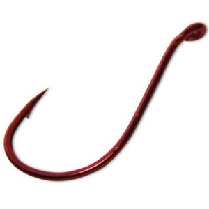 Gamakatsu 341313 Octopus Light Hook (6 Pcs), Size 3/0 And/Or 1/0, Red 2 Pack