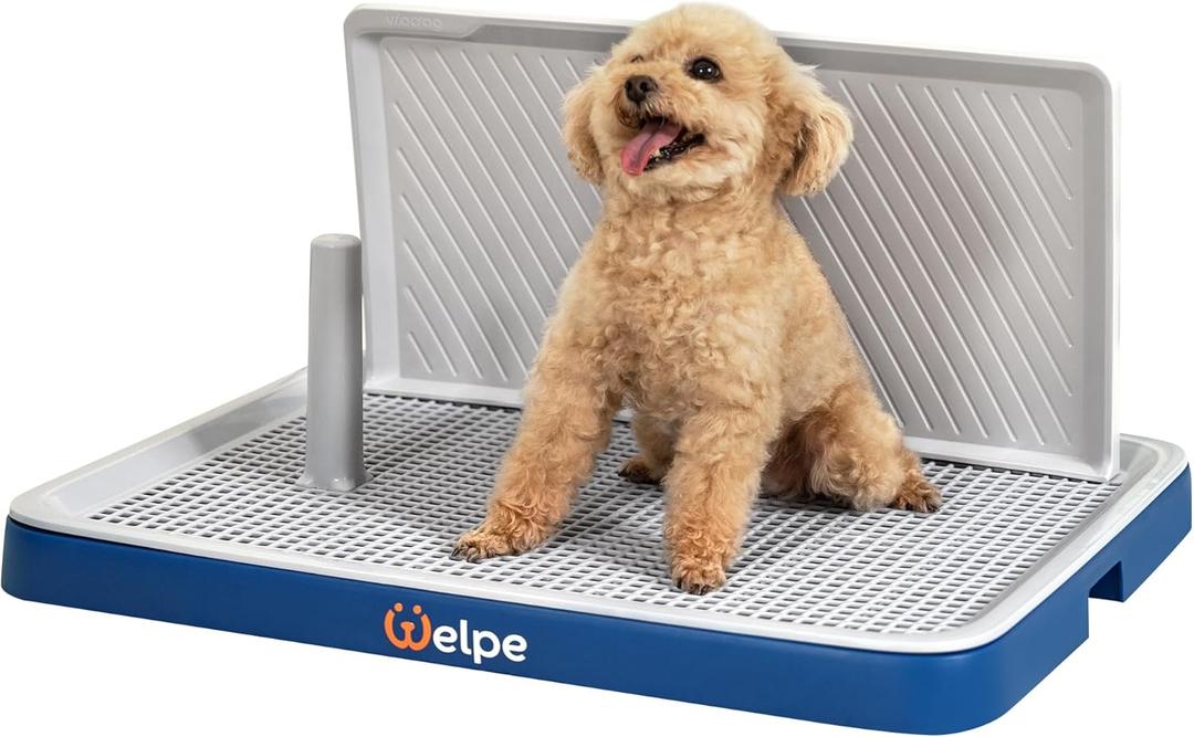 Welpe Dog Litter Box  The Perfect Indoor Dog Potty Tray with High Walls for Small & Medium Dogs, Mess-Free Puppy Training, Protects Floors & Makes Housebreaking Easy!