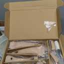 CAROTE Pots and Pans Set Nonstick, White Granite Induction Kitchen Cookware Set, 10 Pcs Non Stick Cooking Set w/Frying Pans & Saucepans(PFOS, PFOA Free)