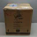 Signature Design by Ashley Lemrich Coastal 25.25" Ceramic Table Lamp, 3-Way Switch, UL Listed, Fabric Drum Shade, Use 100 Watt Lightbulb (Not Included), White and Blue (Teal) Ombre Effect