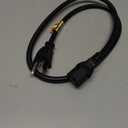 Amazon Basics Universal PC Power Cable, 25 Feet, NEMA 5-15P to IEC320C13, 3 Prong Plug, 18 AWG, 125 Volts, UL Listed, Black