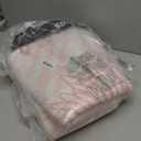 WITSHOCK Pink Rugs 5x7 for Bedroom Girls,Floral Modern Distress Print Pattern Carpet for Living Room Dining Room,Stain Resistant Anti Slip Backing Rugs for Kids Room Nursery Playroom,Light Pink