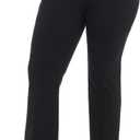 Rekucci Curvy Woman Ease into Comfort Barely Bootcut Plus Size Pant (14 Plus Tall, Black)