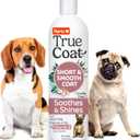 True Coat Short & Smooth Coat Dog Shampoo, 5 in 1 Soothes & Shines with Oat Milk, Coconut Oil & Vitamin E, 16 oz