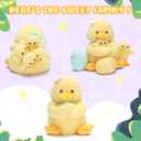 IKASA Duck Stuffed Animals with Babies Inside, Mommy Plush Toy for Kids