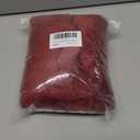 HFCNMY Ottoman Cover Square,Stretch Velvet Ottoman Cover Thick Ottoman Slipcover Square Washable Storage Foot Stool Cover with Elastic Bottom for Living Room Red Medium