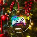 2024 Gaming Ornament  Video Game Christmas Ornament, Gamer Gift for Him, Her, Boyfriend, or Husband, Geek Room Decor for Teenage Boys