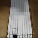 Clear Acrylic Dog Playpen Indoor, Puppy Cat Small Pet Play Pen, Pet Cat Playpen for Rabbits, Dog Fence Crate Kennel Whelping Cage (White, 10 Panel)