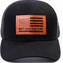 4 x The Dogfather Trucker Hat for Men, Best Dog Dad Gifts, Adjustable Mesh Back Baseball Cap, Idea (One Size)