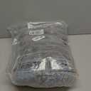 Loom and Mill Luxury Throw Blanket for Bed Sofa, Classic Damask Patchwork Bed Throws Soft Lightweight Velvet Fall Blankets with Fringes Trim for Couch Recliner Chair Home Decor (Blue, 52x72 Inches)