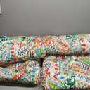 Outdoor Chair Cushions, Tufted Back Patio Furniture Cushions Set of 2, Water Repellent Wicker High Back Chair Cushion for Home Garden Lounge Deep Chairs, 42x21x4 Inch, Paisley Multi