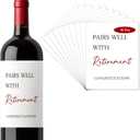 2 x Set of 10 Funny Paires Well with Retirement Labels, Retirement Gifts for Women Men Bottle Stickers