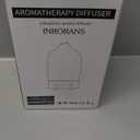 Essential Oil Diffuser Hand Blown Glass Aromatherapy Diffuser - Ultrasonic Cool Mist Scent Aroma Diffuser, Whisper Quiet with Auto Shut-Off, Timer Setting &7 Colors Night Light for Home