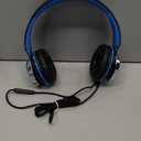 AILIHEN C8 Kids Headphones Wired, On-Ear Headphones with Microphone and Volume Control Foldable Corded Stereo 3.5mm Headset for School Teens Smartphones Chromebook Laptop Tablets Travel (Black Blue) (Medium)