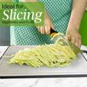 Stainless Steel Cutting Board Double Sided Wheat Straw Stainless Steel Chopping Board for Meat Vegetables with Ceramic Knife Sharpener Juice Groove Grinder, Easy to Clean Food Grade