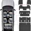 Floor Mats & Trunk Mat for Chevrolet Tahoe 2015-2020 Row Bucket Seat(7 Seats Version) &GMC YukonNot Fit XL,TPE All Weather Protection Car Floor Liners for Chevy Tahoe