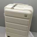 ISLAND ELEPHANT 20IN Expandable Carry On Luggage-Milky White