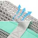 Mesh Beach Bag for Women - XXL 28L Foldable Tote, Sandproof Waterproof Bottom, Zippered Top, 7 Pockets, Lightweight Packable Pool Swim Bag for Travel, Cruise, Vacation