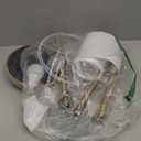 Tall Floor Lamp for Living Room,65'' Modern Standing Lamps with 9W LED Bulb,Elegant Floor Light with Fabric Shade,Gold Tall Lamp for Bedroom Office Study Room Corner Dining Room