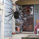 Giant Realistic Spider Costume & Decor - Outdoor/Indoor Giant Spider Props with Straps for Kids' Halloween Parties & Haunted Houses