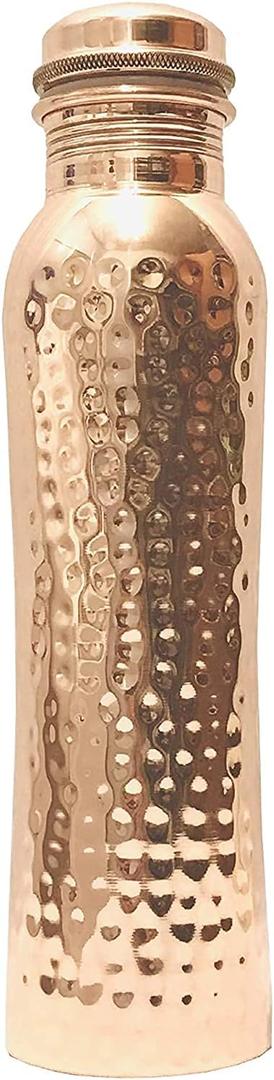 Kunal Pure Copper Water Bottle 34 Oz, Hammered water Bottle Joint Free-Ayurveda Health For Travelling Purpose Vessel for Drinking Water 1 Litre Birthday, Thanksgiving, Christmas Gift-1000 Ml Kunal Pure Copper Water Bottle 34 Oz, Hammered water Bottle Joint Free-Ayurveda Health For Travelling Purpose Vessel for Drinking Water 1 Litre Birthday, Thanksgiving, Christmas Gift-1000 Ml