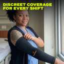 ARMORAY Arm Sleeves for Men and Women - UV Sun Protection Cooling Compression - Tattoo Cover Up Sleeve for Daily Wear & Work (Black)
