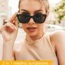 JOLISU 3 Pack Full Lens Reading Sunglasses for Women - Oversized Sun Readers with UV400 Protection, Spring Hinge Eyeglasses